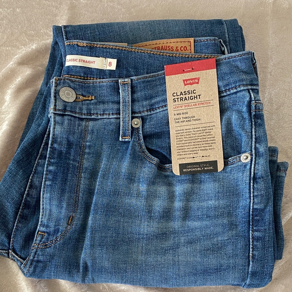 Levi's Women's Straight Leg Jeans - Medium Blue